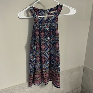 Women’s Multi-Colored Halter Neck Blouse